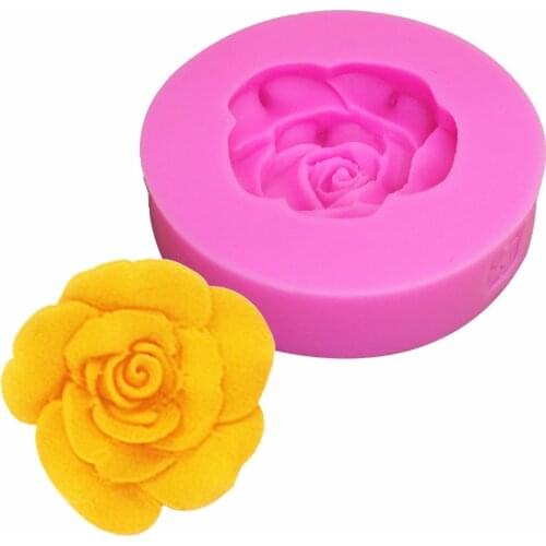 3D Soap mold Sugarcraft Flower silicone mold fondant mold Rose cake decorating tools chocolate gumpaste mold T0351
