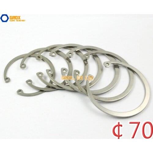 5 Pieces 70mm 304 Stainless Steel Internal Circlip Snap Retaining Ring