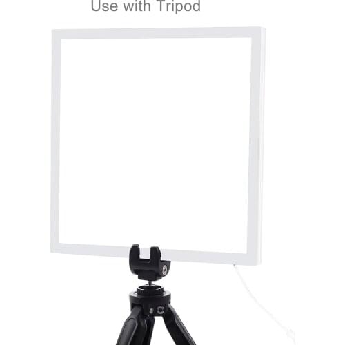 Andoer Back Light Pad 8.85 X 8.85in LED Photography Bottom Light Photo Booth Background Studio Lighting Panel Bright