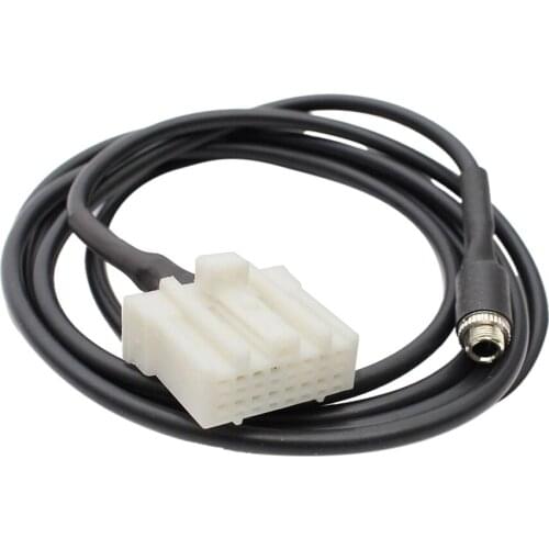 AUX Input Female Jack 3.5mm Audio Adapter Cable For IPod IPhone 4 4S 5 5S MP3 To Mazda 2 3 5 6 RX8 MX-5 Car Player
