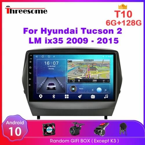 Android 10 2 Din Car Radio Multimedia Video Player For Hyundai Tucson 2 LM ix35 2009-2015 GPS Navigation 4G RDS stereo Head Unit