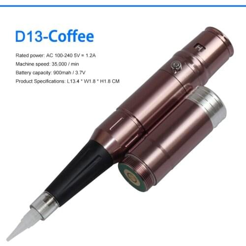 DSH Wireless Rechargeable Permanent Makeup Machine Cosmetic Manual Gun Pen for Eyebrow Lip Eyeliner Speed 15000-35000