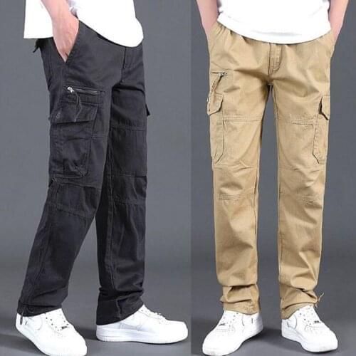 Mens Cargo Pants Mens Casual Military Tactical Pants Men Outwear Straight slacks Long Trousers size 4XL 5XL