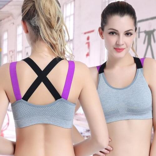 Lovely Push Up Sports Bra XL For Women Cross Straps Wireless Padded Comfy Gym Bra Yoga Underwear Active Wear Workout Fitness Top