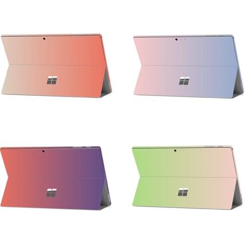 Vinyl Stickers for Microsoft Surface Pro 7 Pro 6 Pro 5 Gradient color Notebook Stickers for Surface Pro 3 Pro 4 Back Cover
