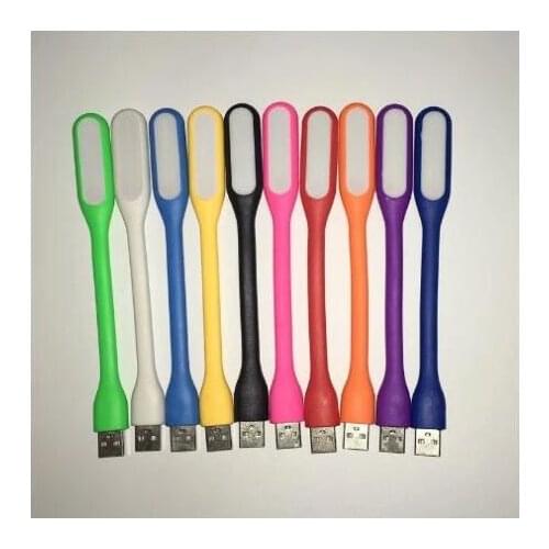 Colorful nightlight lamp for Notebook Computer Laptop PC Portable Flexible metal Neck LED USB light foldable book light