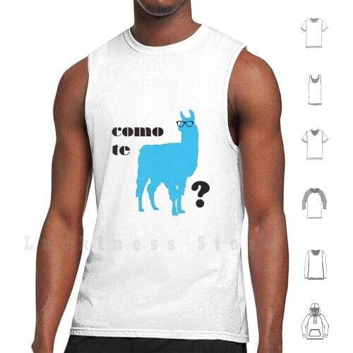 Como Te Llamas Humor Pun Poster Art Tank Tops Vest Sleeveless Como Te Llama Humor Pun Spanish English Language Teacher