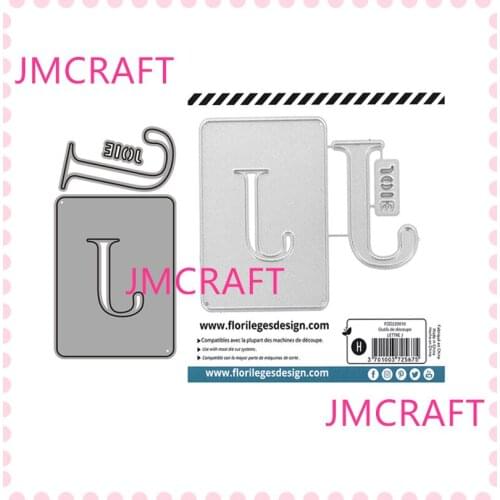 JMCRAFT 2021 Cards With English Letter J #10 Metal Cutting Dies DIY Scrapbook Handmade Paper Craft Metal Steel Template Dies