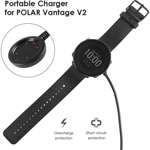 1m USB Charging Cable Replacement for POLAR Vantage V2/GRIT X/Ignite/Vantage V/Vantage M Fast Charging Cable Pro Dock Adapter