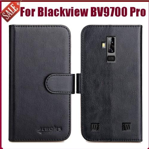 Hot! Blackview BV9700 Pro Case 5.84" 6 Colors Flip Soft Leather Phone Wallet Cover Special Business Bag Card Slots