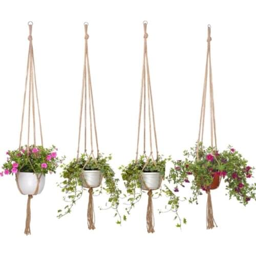 Hot Sales Handmade Macrame Plant Pot Tray Plant Pot Hanger P Macrame Plant Hanger Plant Hanging For Garden Plant Tray Wall Decor