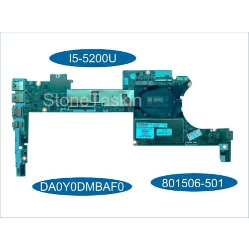 Best Value 801506-601 for Hp HP Spectre X360 13-4000 13-4003DX Laptop Motherboard DA0Y0DMBAF0 I5-5200U CPU 8GB RAM 100% Tested