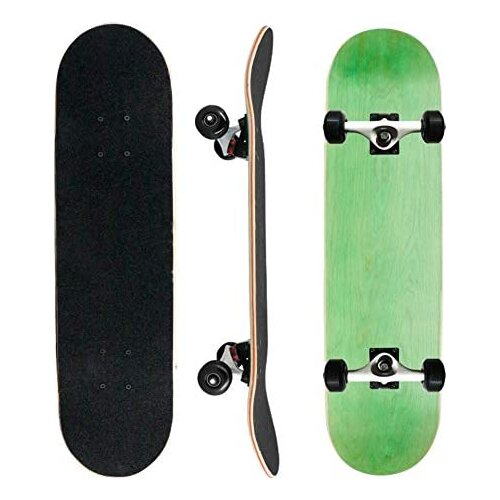 Skateboard Complete 31" Double Kick Concave Surface 7-Layer Maple Wood ABEC-9 Bearing Pro Skateboards for Adult,Kids,Beginner