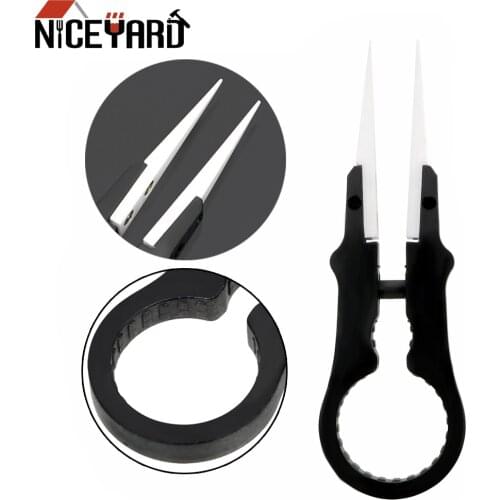 NICEYARD Multifunctional High Temperature Resistance Ceramic Insulation Tweezers Forceps