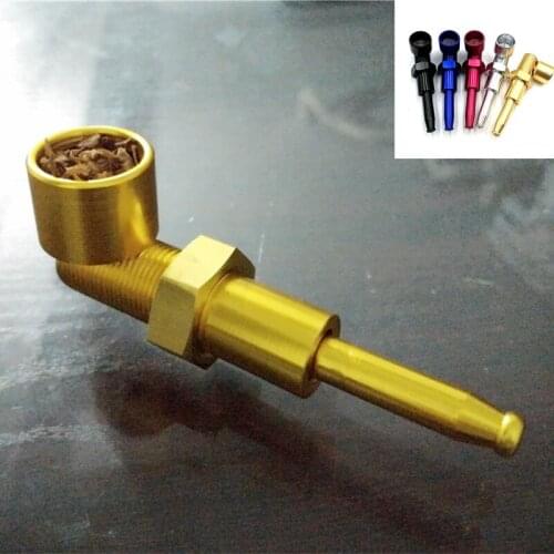 5 Colors Metal Detachable Portable Screws Pipes Tobacco Holder Smoke Pipe Herb Filter Bowl Smoking Accessories Gadgets for Men