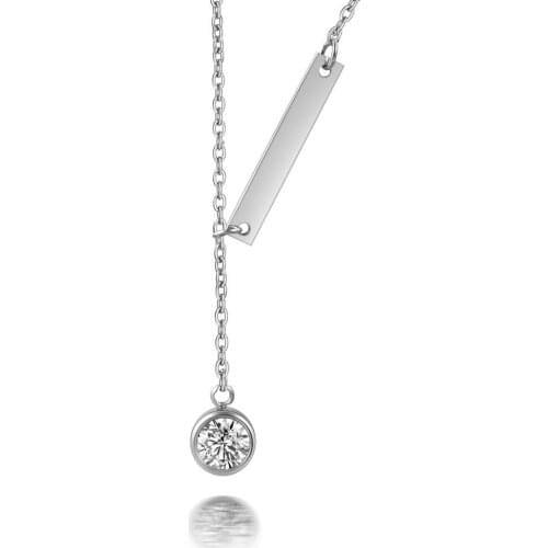 Monla New 3 color Adjustable chain length Rose Gold Color Necklace Austrian Crystal Wholesale