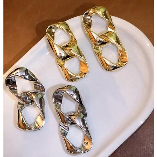 2021 New Fashion Ins Wind Earrings Exaggerated Cold Wind Female High-end Atmospheric Earrings Jewelry Boucles D Oreille Femme