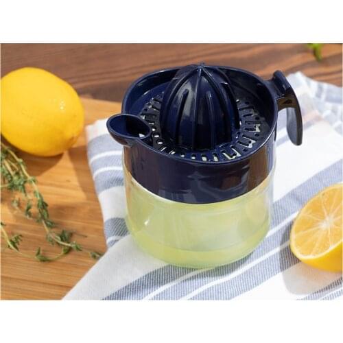 Portable Healthy Glass Lemon Orange Manual Fruit Juicer 300 ml Kitchen Accessories Tools Hand Pressed Juice Maker