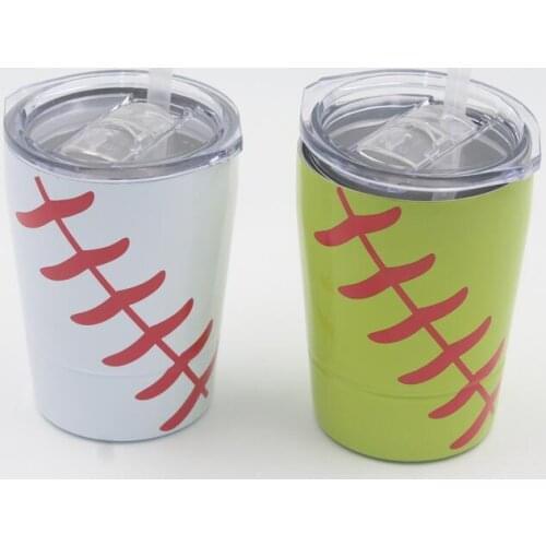 Quevinal 10pcs 8.5oz Mini Tumbler Kids Milk Cups Wine Glass Stainless Stee Beer Mug with straws None Vacuum Insulated Sport Cups