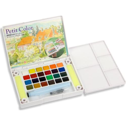 SAKURA Petit Color Solid Watercolor Paint Set Water Colours Cake Set Japan 24 Colors 36 Colors 48 Colors