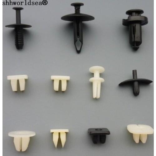 Shhworldsea 100pcs 6mm-10mm Car Bumper Fender Push Type Shield Retainers Rivets Universal For Honda For GM For Mazada