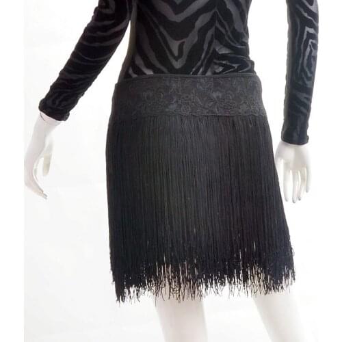 Exotic dance dance Latin dance spandex long tassel dynamic encryption of Latin Dance Shorts S10049