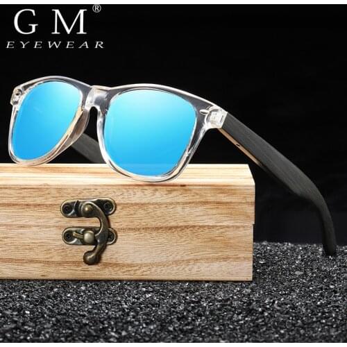 GM Bamboo Sunglasses Men Women Travel Sunglasses Wooden Fashion Brand Sunglasses Male Female With Box For S5087