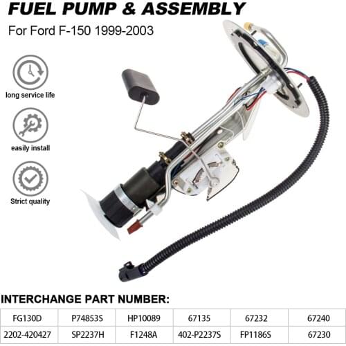 Fuel Pump Assembly For Ford F-150 4.2/4.6L 5.4L P74853S 1999 2000 2001 2002 2003