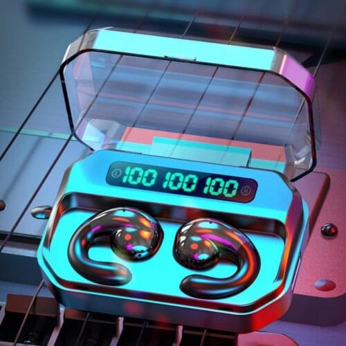 Waterproof TWS Bluetooth V5.0 Wireless Headphone with Microphone LED Display