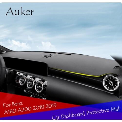 Car Dashboard Protective Mat Shade Cushion Photo Leather Pad Interior Carpet For Mercedes Benz A Class W177 V177 A180 A200 2019
