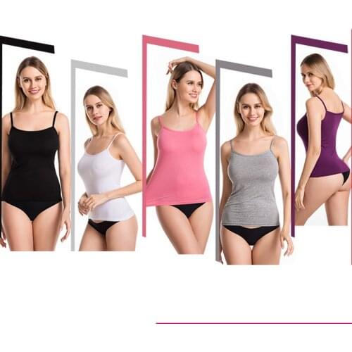 Pure and beautiful Ladies Vest Solid Color Sleeveless Sexy Top Casual Top Ladies Camisole Top