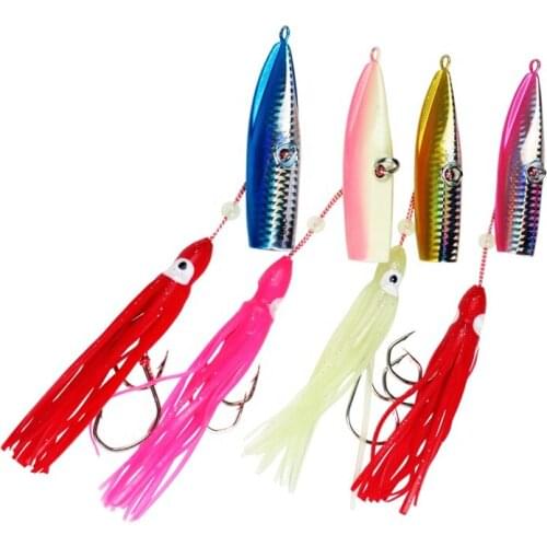 150g Luminous Inchiku Jig Ship Bottom Squid Octopus Skirt Fishing Lures
