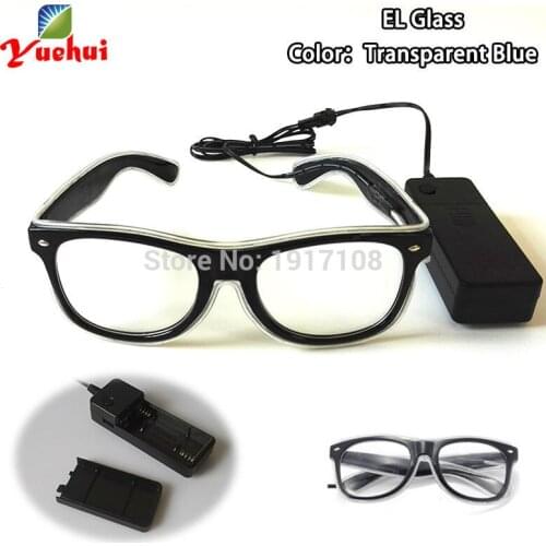 2021New design 10 Style Party decorative Sound active LED Rave Glowing Glasses For Halloween,DJ,Dance,Cosplay,Wedding Decor