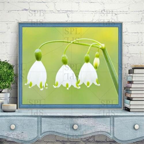 Lily Flower Diamond Painting Natural Plant Wall Picture for Living Room Home Decoration Mosaic Paste Drill Embroidery DIY Gift