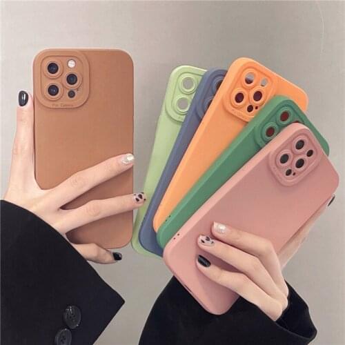 For iPhone 11 Pro Max Case Matte Neon Fluorescence Rubberized Silicone Cover for iPhone 7 8 Plus XS XR X 12 Pro SE 2020 Cases
