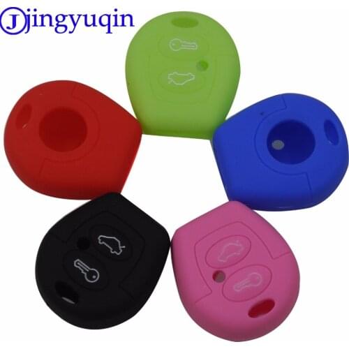 Jingyuqin Key Case Cover For Seat Ibiza Leon Toledo Mii Altea Cordoba Arosa Alhambra Exeo FR Supercopa For VW Sharan 2 Button