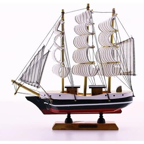 Wood Handmade Sailing Ship Scale Model Decorative Hobby sea creative sailing wood crafts sailboat toys boat wood