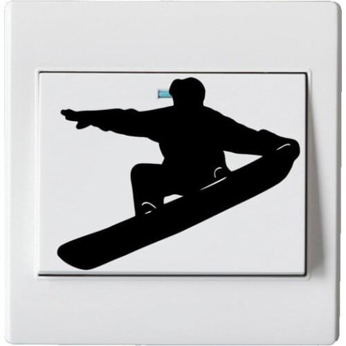 Interesting Snowboarding Skateboarding Skating Sport Vinyl Switch Sticker 5WS0542