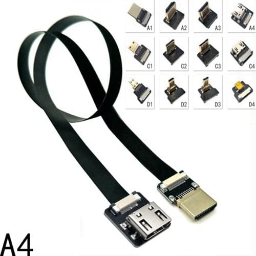 A4 micro HDMI cable wire flat-panel camera DJI aerial photography extension cable adapter ultra-short flexible cable