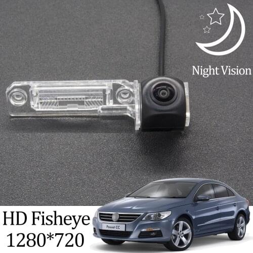 Owtosin HD 1280*720 Fisheye Rear View Camera For Volkswagen Passat CC 2008-2017 Car Vehicle Reverse Parking Accessories