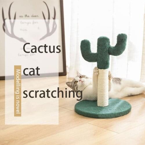 Cat Climbing Post Adequate Cactus Pet Cat Scratcher–Protect Your Furniture with Natural Sisal Scratching Posts and Pads