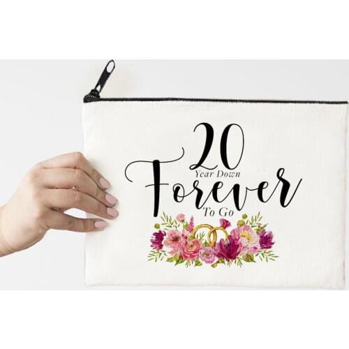 Cosmetic Bag 20 Years Sister Makeup Bags Women Travel Fashion 2021 Ladies Portable Cosmetic Case Girls Beauty Bag Letter