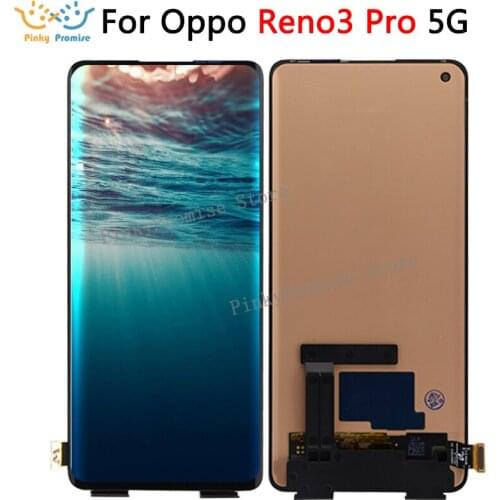 Original Amoled For OPPO Reno3 Pro 5G LCD Display Touch Screen Panel Digitizer Assembly For OPPO Reno 3 pro CPH2009 LCD