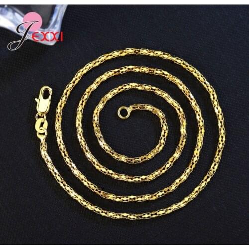 Wedding Party Fashion Hip Hop Jewelry 16-24 Inches Necklace New Metal Clavicle Chain Women Birthday Gift