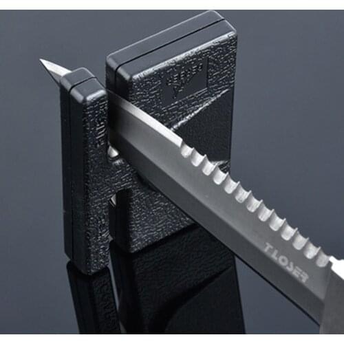 Portable Diamond Ceramic Kitchen Knife Sharpener Sharpening Stone Mini Household Knife Sharpener Camping Pocket Knife Sharpener