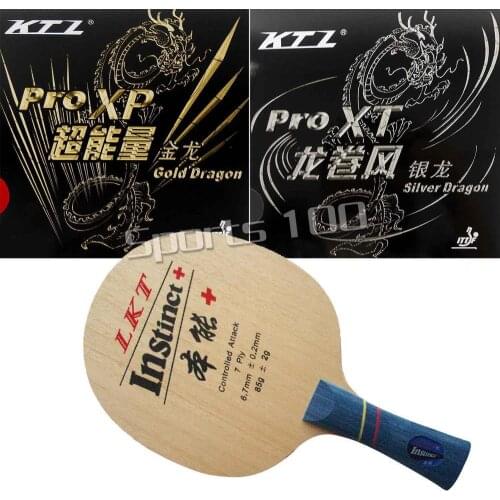 Pro Combo Racket KTL Instinct+ with Gold Dragon and Silver Dragon Rubbers