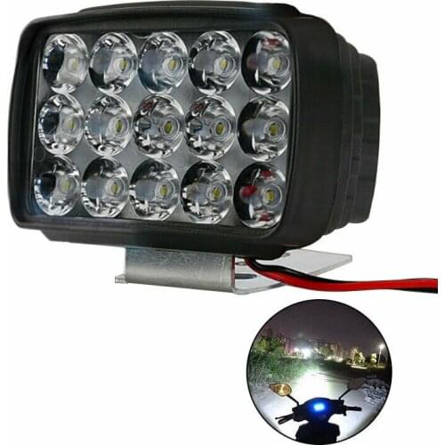 Motorcycle Headlight Spot Light 15 LED 1000LM Motos ATV UTV Scooter Lighting High Quality And Brand New On Sale