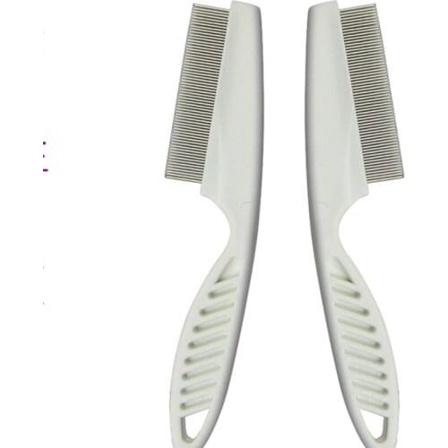 Dog Comb Mini Pet Dog Hair Flea Comb Stainless Pin Puppy Cat Grooming A Fine-Tooth Comb Strips Brush Comb