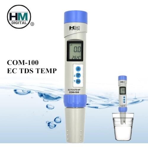 HM COM100 TDS Pen TDS Water Quality Tester Pen Conductivity Monitor Detector Meter Analyzer Swimming Pool Aquarium Tool