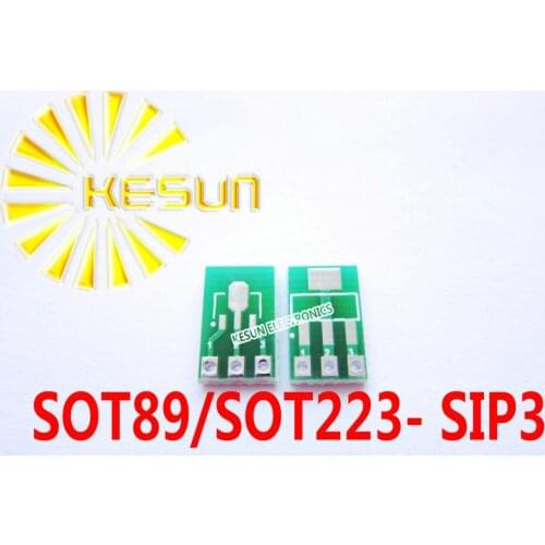 50PCS SOT89 SOT223 turn SIP3 DIP 1.5/2.3 Pitch Zener Diode MOS Transistor IC adapter Socket/Adapter plate PCB